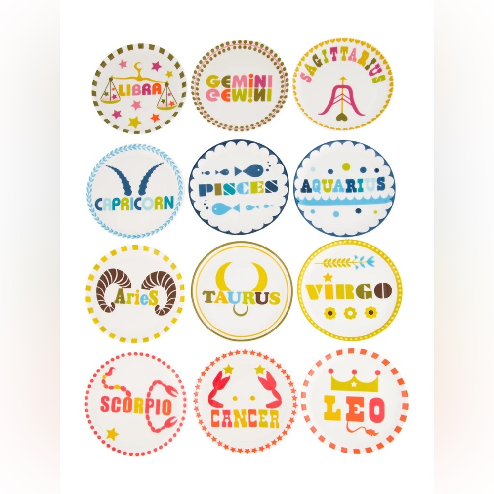 Jonathan Adler Porcelain Zodiac Coasters